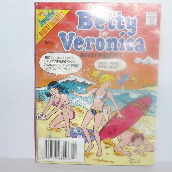 1st PRINT 1995 Archie Digest Library BETTY & VERONICA Digest Magazine #77 Archie - Picture 1 of 1